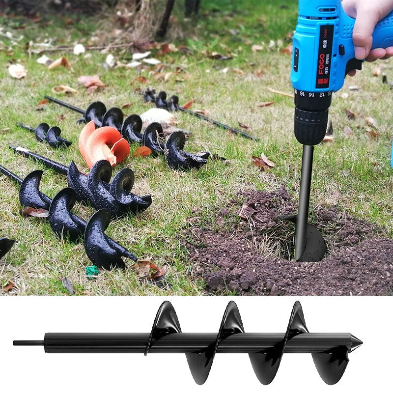 Power Garden Spiral Auger Earth Drill Bit Post Hole Digger Tool