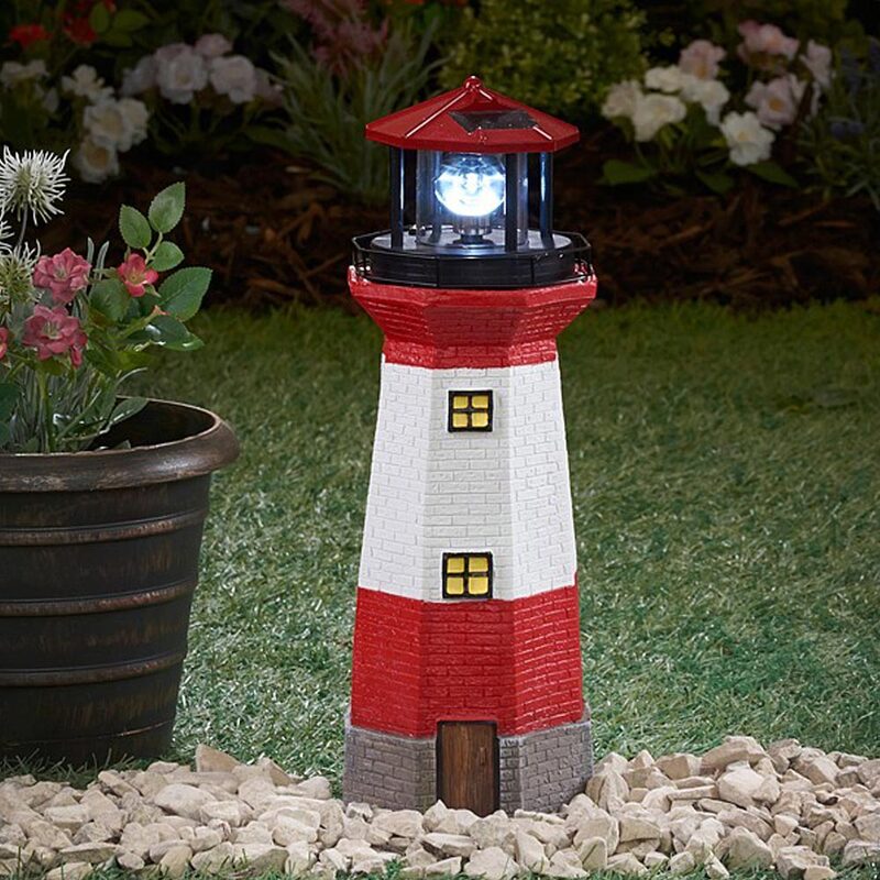 Lighthouse Decorative Light Indoor Outdoor Solar Powered