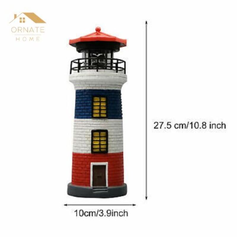 Lighthouse Decorative Light Indoor Outdoor Solar Powered