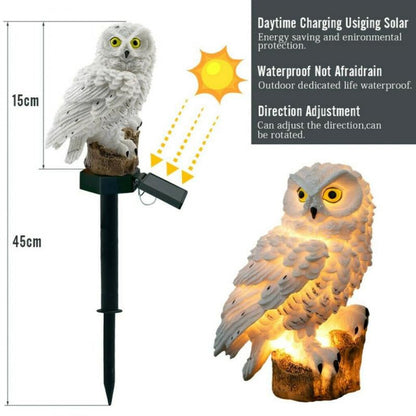 Solar Waterproof LED Garden Lights Owl