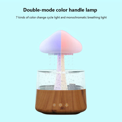 Air Humidifier RainCloud Humidifier Essential Oils Diffuser Water Drops Colorful Night Light For Home Bedroom